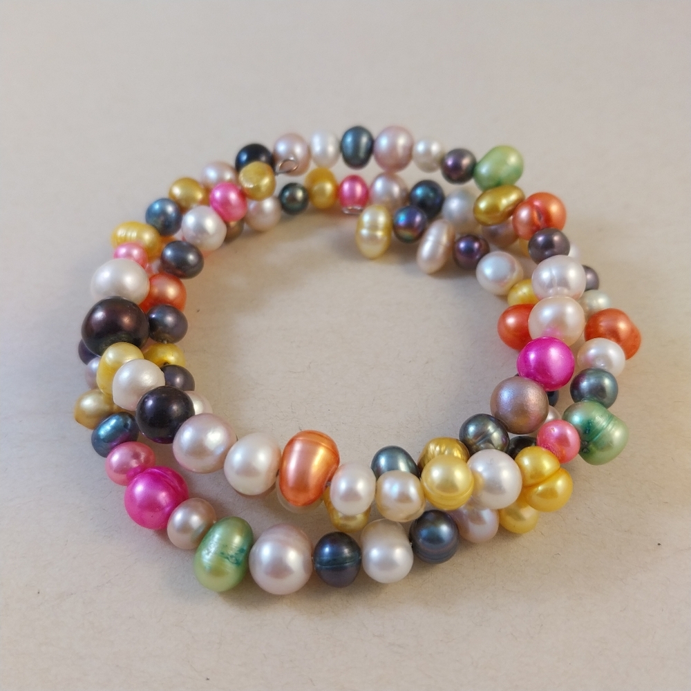 Multicolor Freshwater Pearl Bracelet